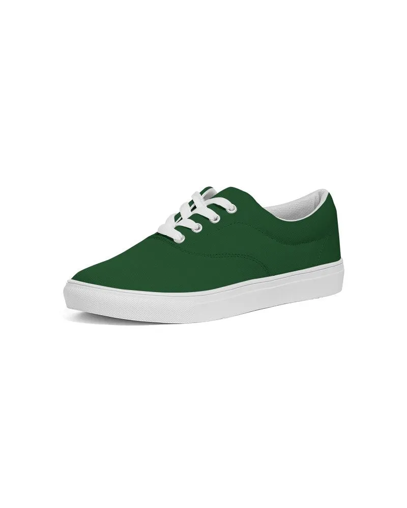 Dark Green Men's Canvas Sneakers | Men's | Dark Pure Green | C100M0Y100K80