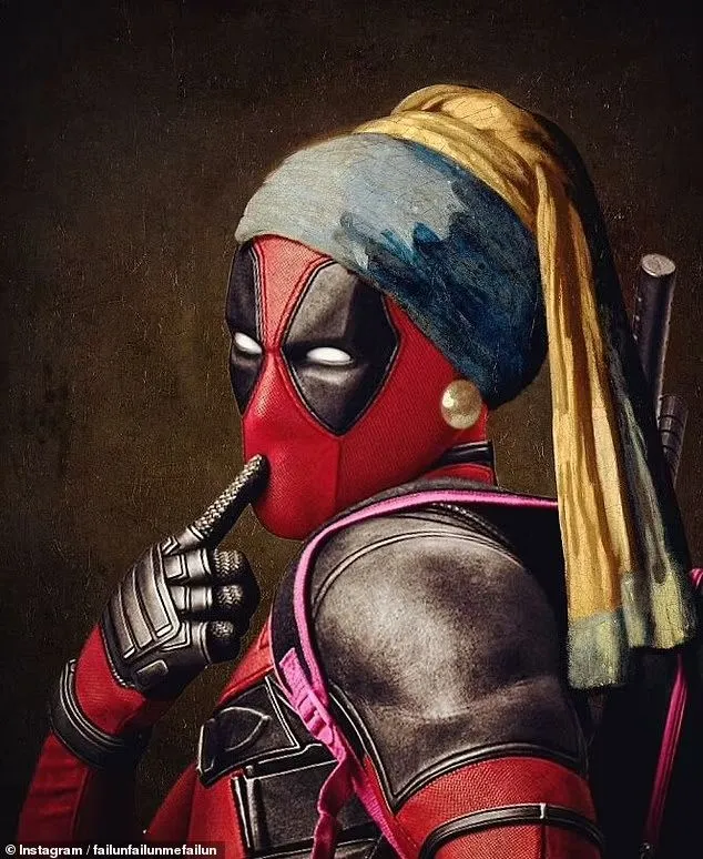 Deadpool with the Pearl Earring Tote Bag