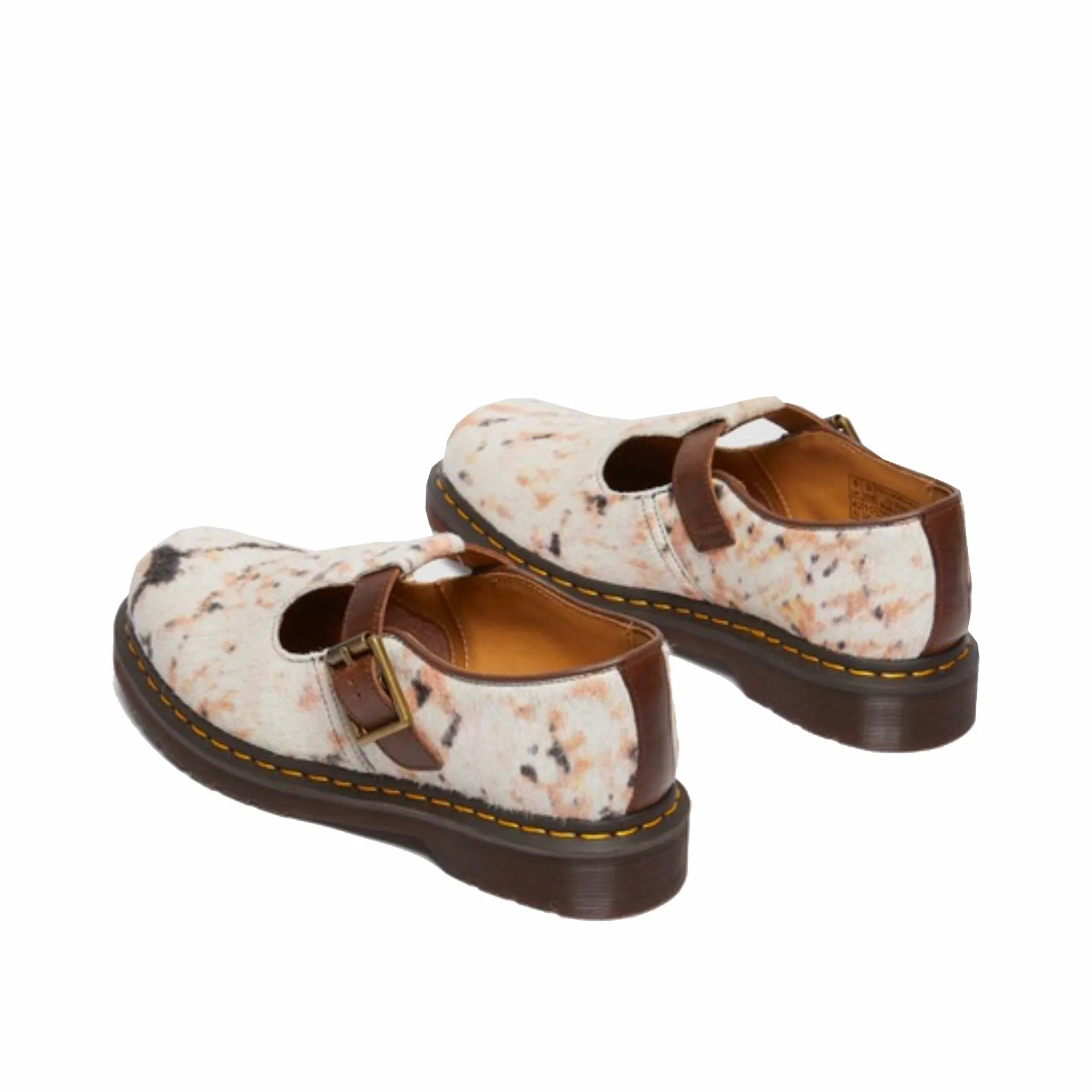 Dr. Martens T-Bar Hair On   Orleans (Multi Abstract/Butterscotch)