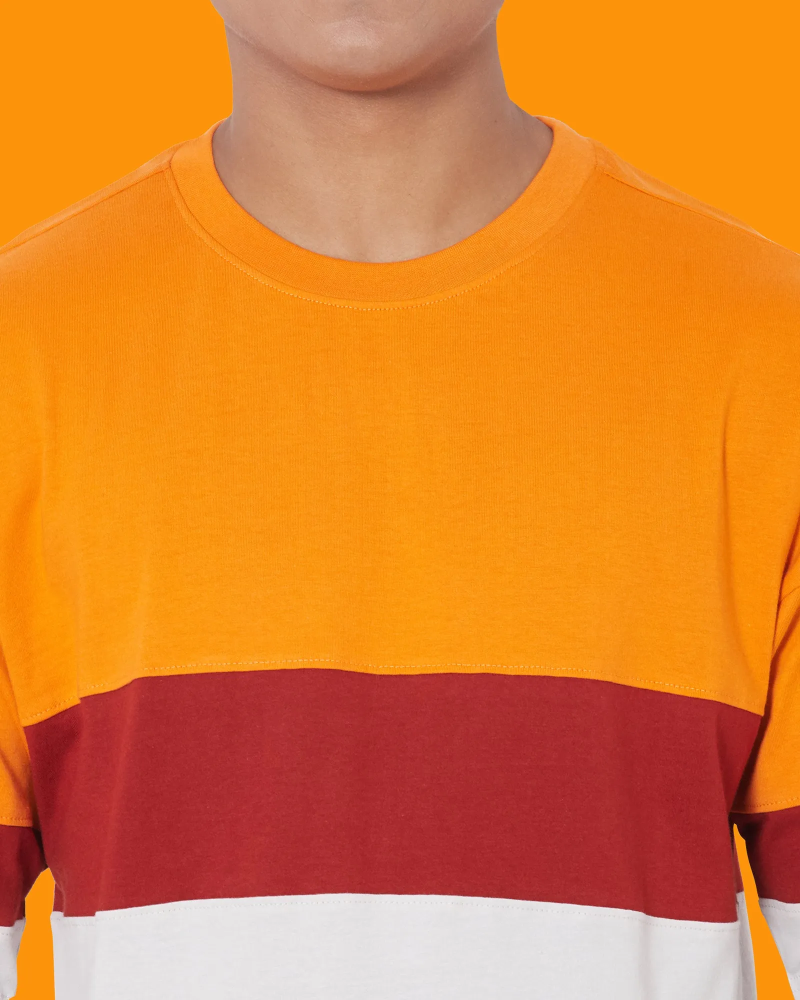 Drop Shoulder Crew Neck: Sunset Saga