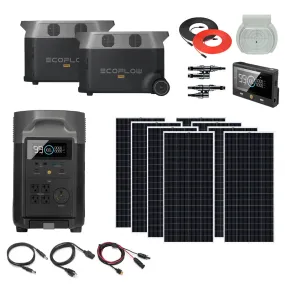 EcoFlow DELTA Pro 10.8kWh System   800-1600 Watts of Solar Power