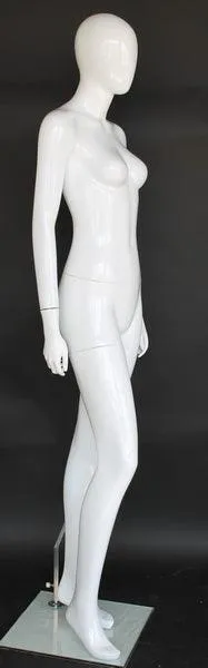 Female Egghead Glossy Mannequin MM-SFW82E-GW