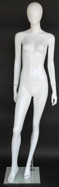 Female Egghead Glossy Mannequin MM-SFW82E-GW