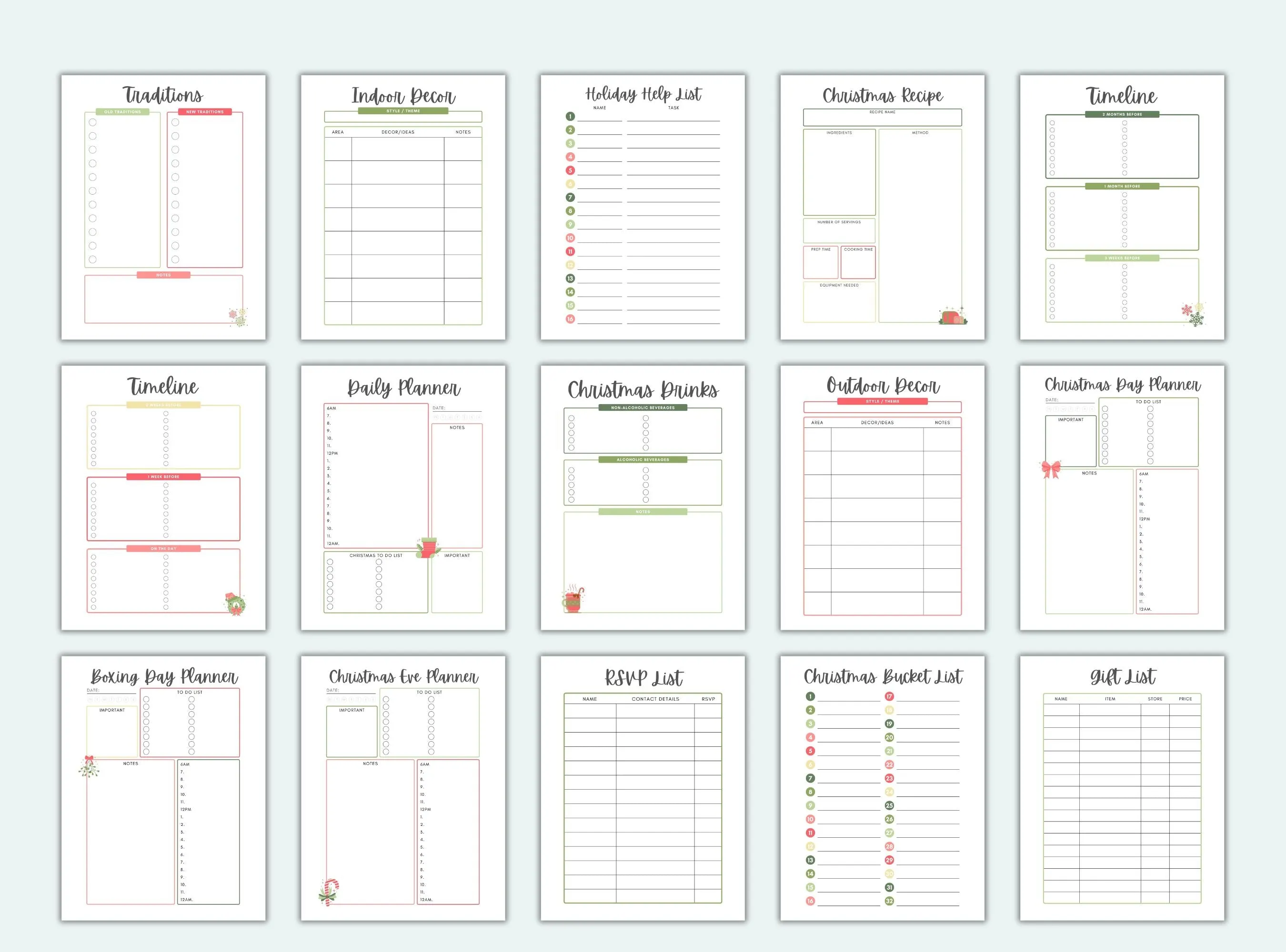 Get Ready For Christmas Planner