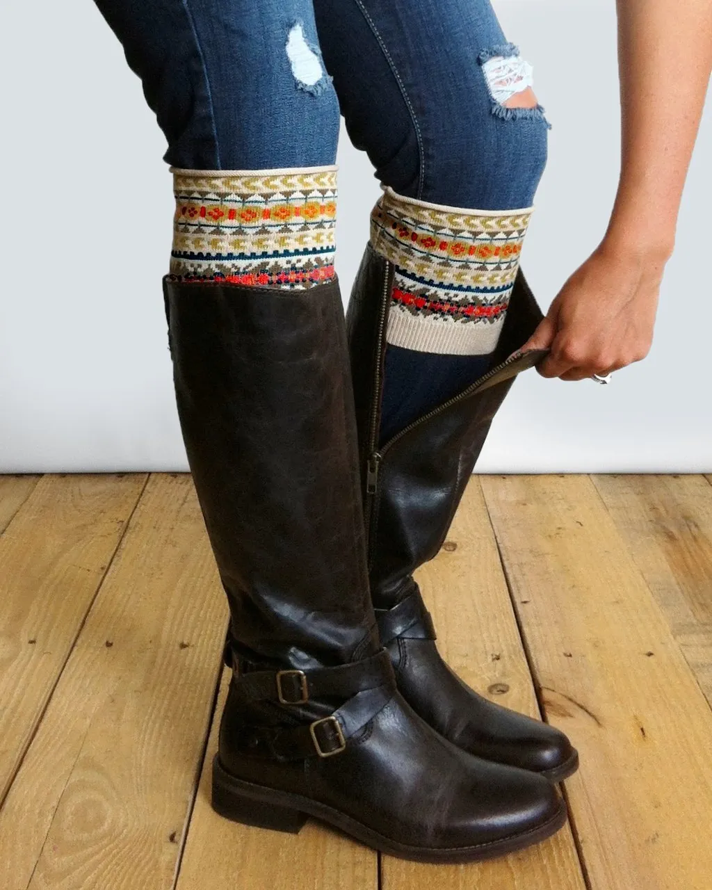 Grace & Lace Patterned Boot Cuffs