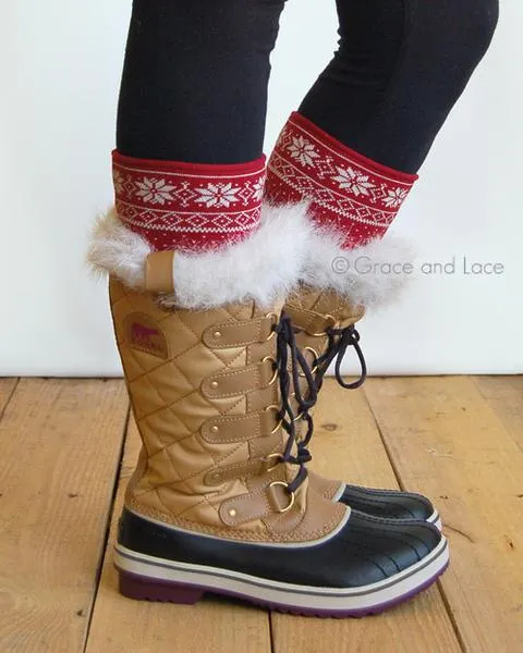 Grace & Lace Patterned Boot Cuffs