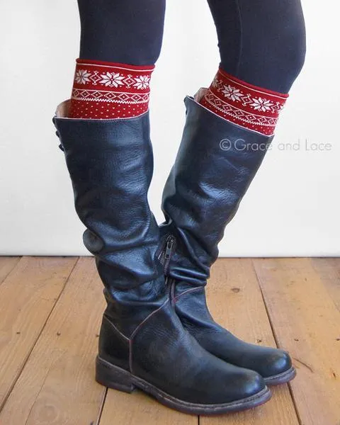 Grace & Lace Patterned Boot Cuffs