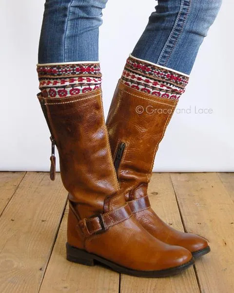 Grace & Lace Patterned Boot Cuffs