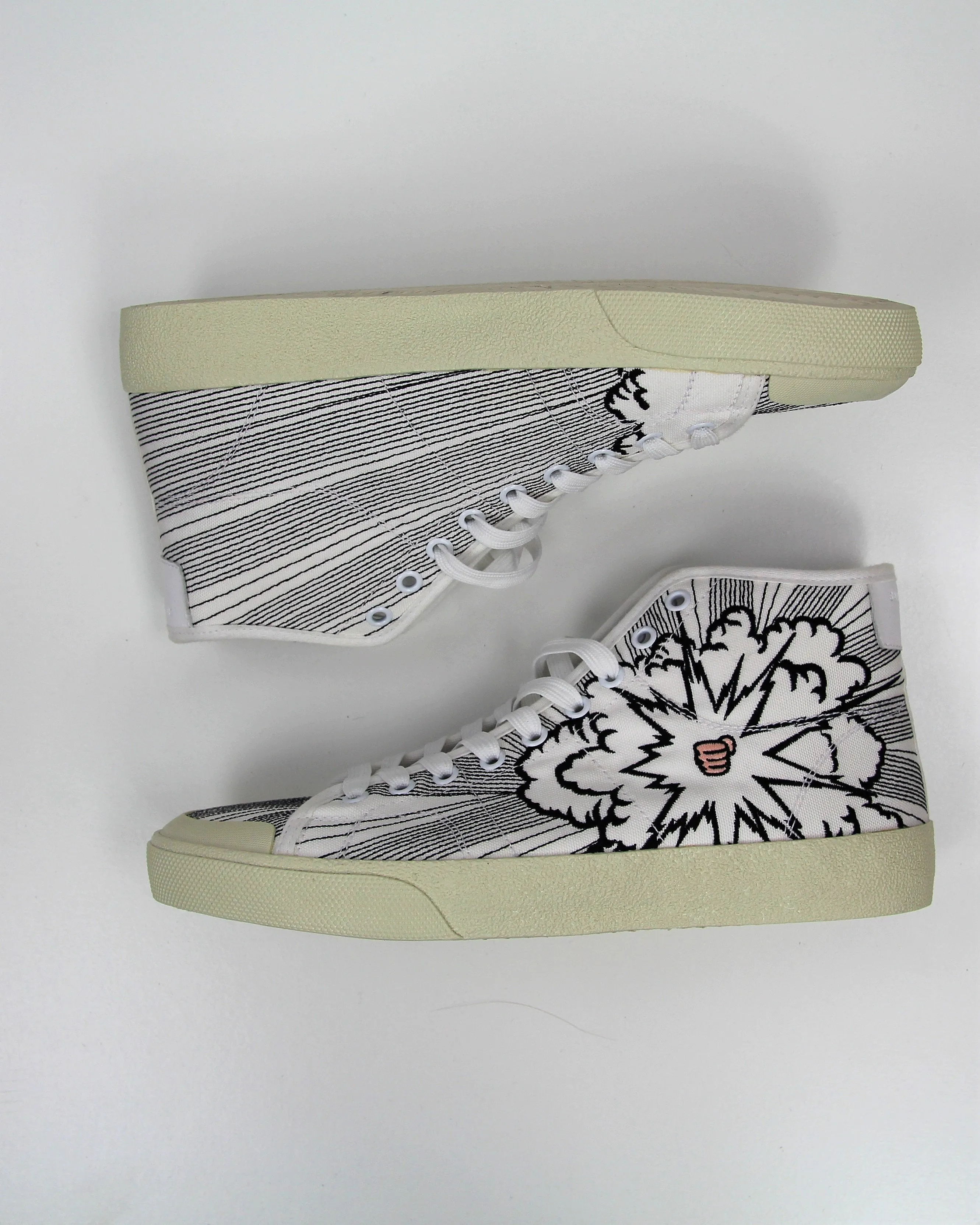 Graffiti Canvas High Top Sneaker