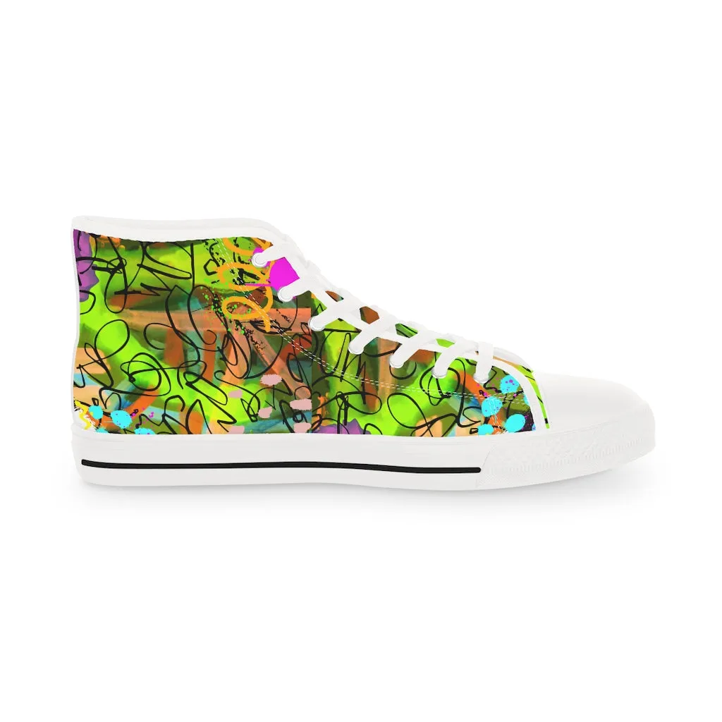 Graffiti life Men's High Top Sneakers