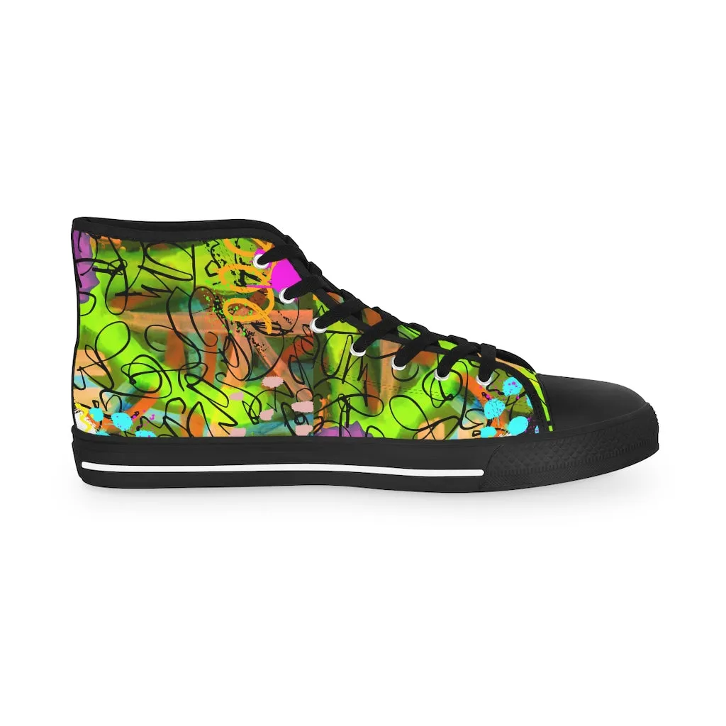 Graffiti life Men's High Top Sneakers