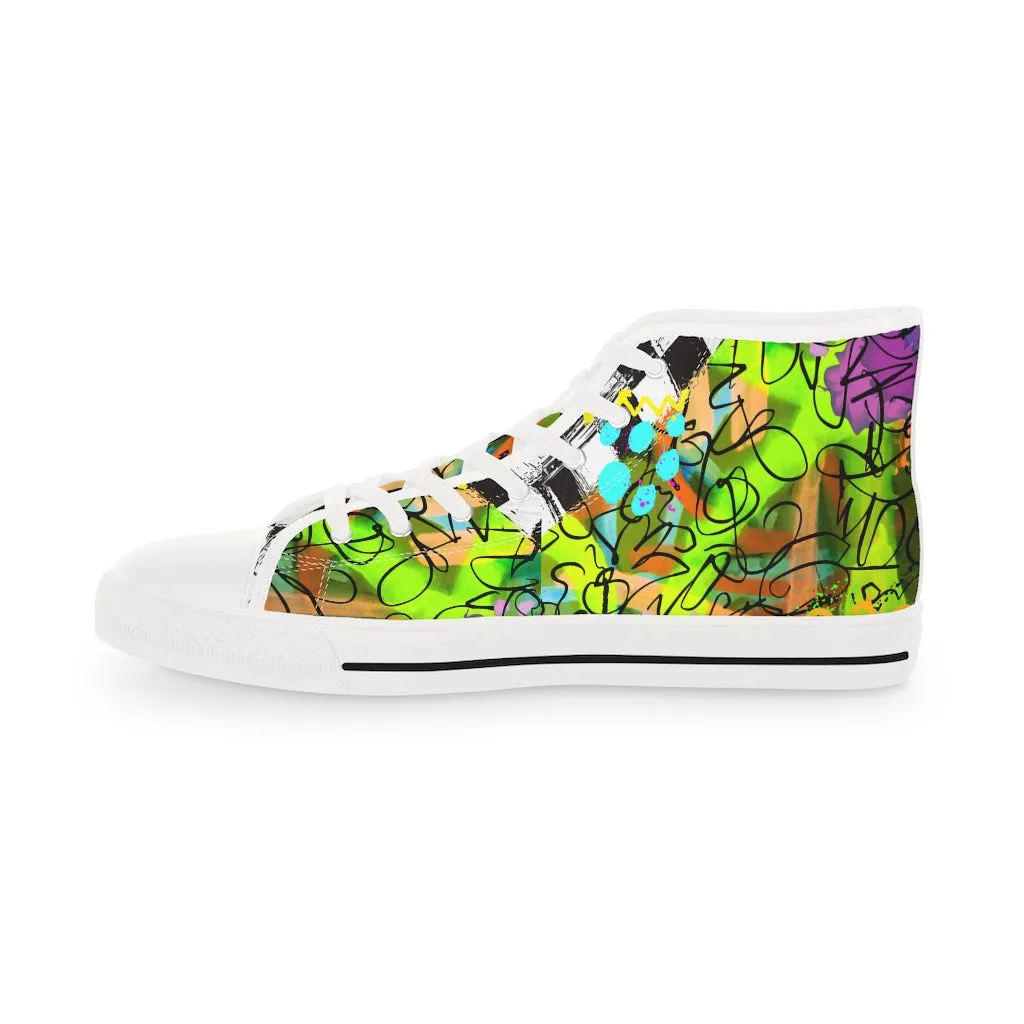 Graffiti life Men's High Top Sneakers