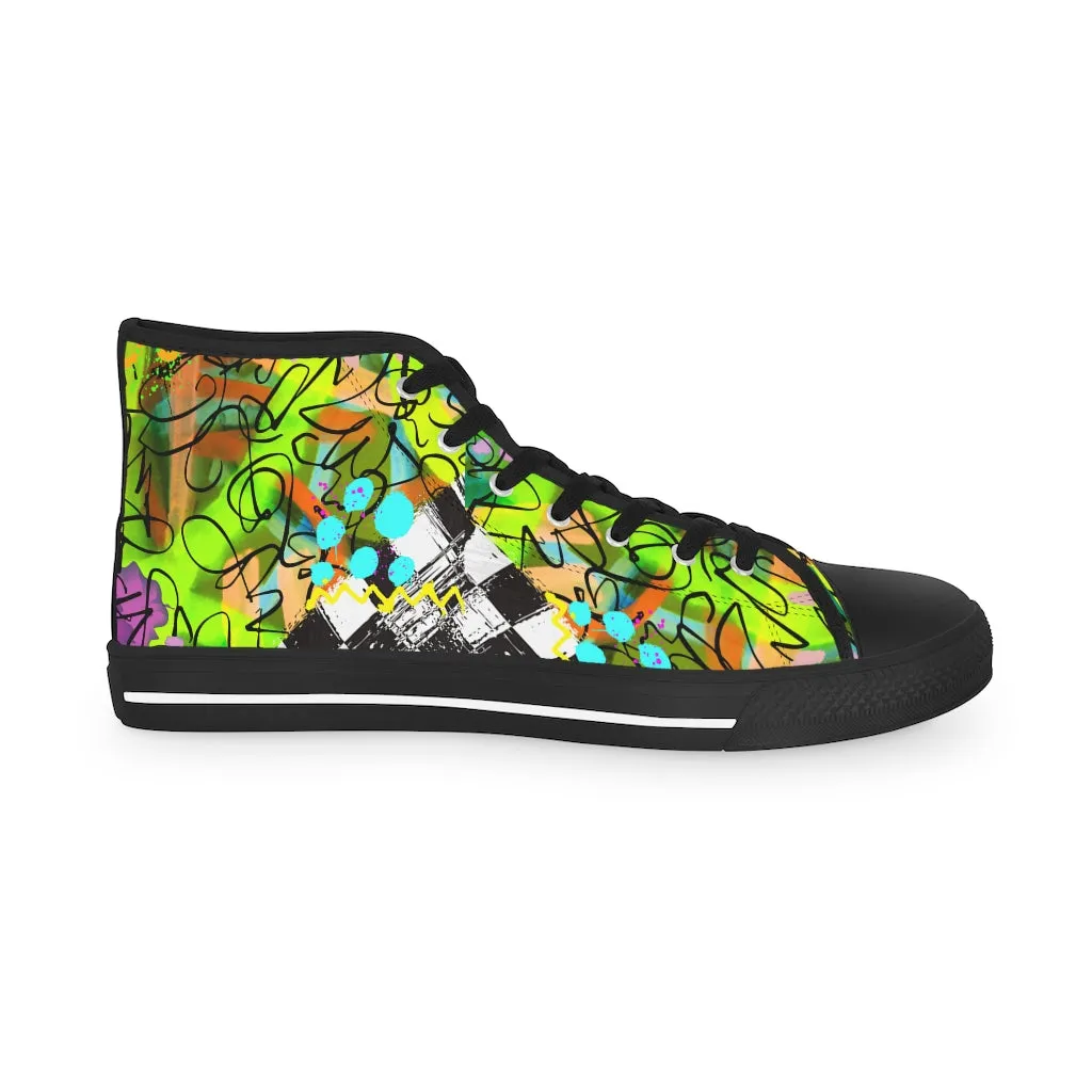 Graffiti life Men's High Top Sneakers