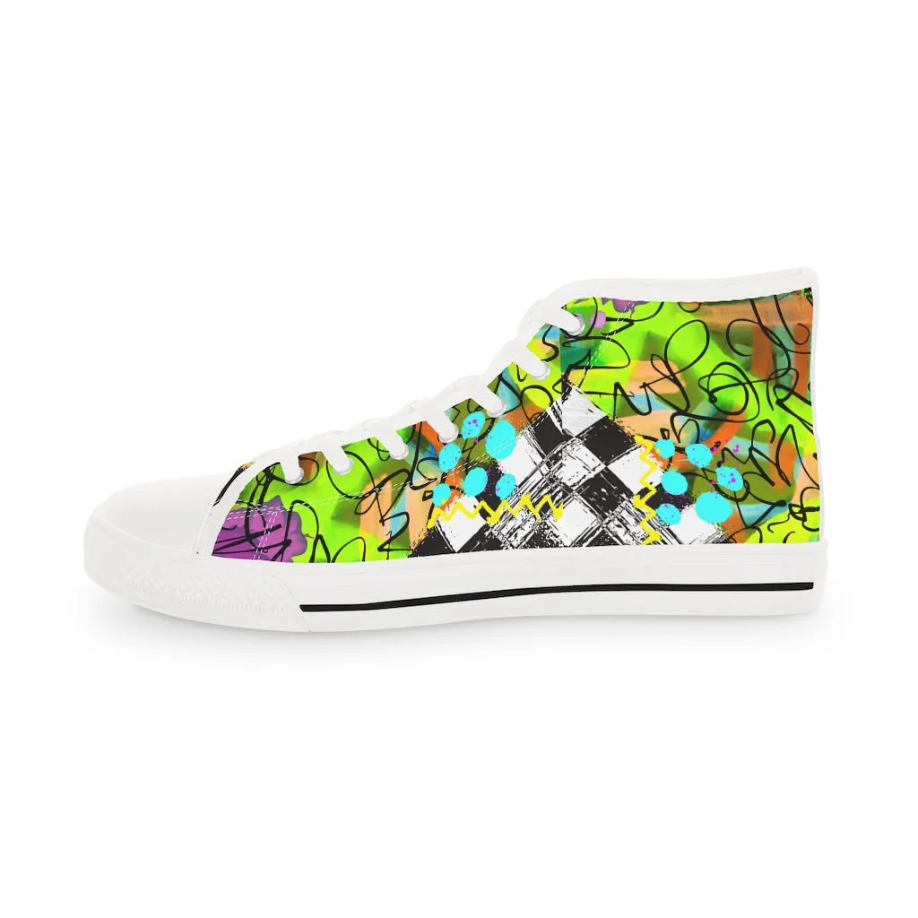 Graffiti life Men's High Top Sneakers