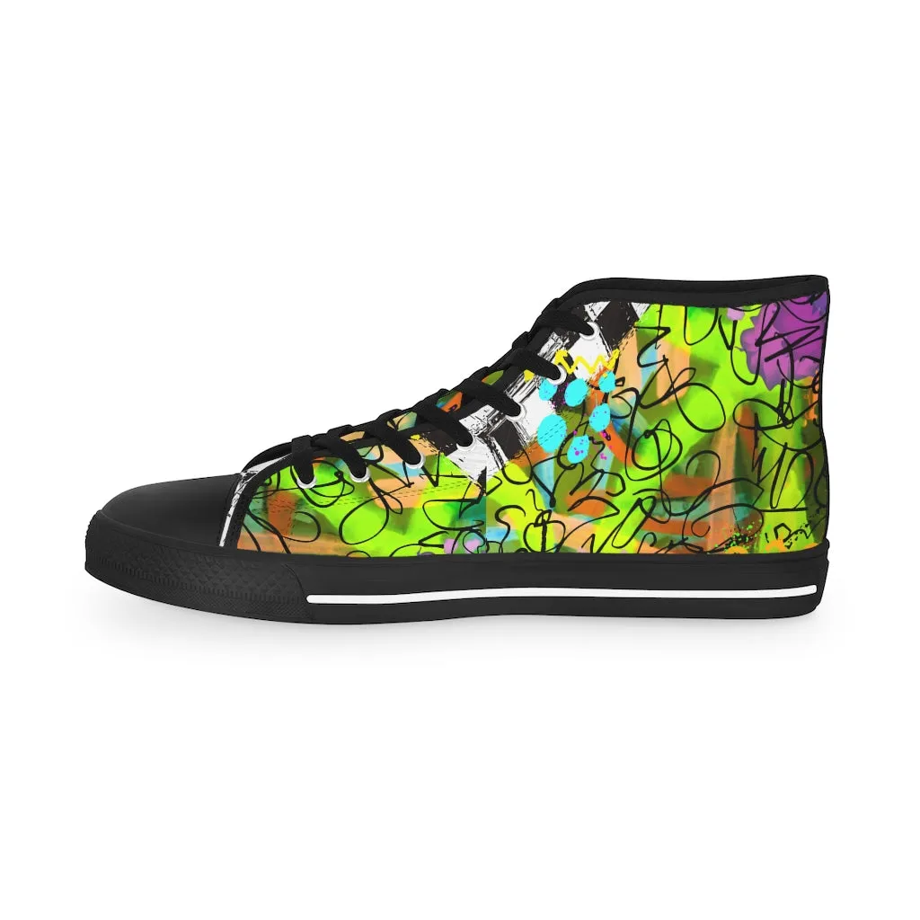 Graffiti life Men's High Top Sneakers