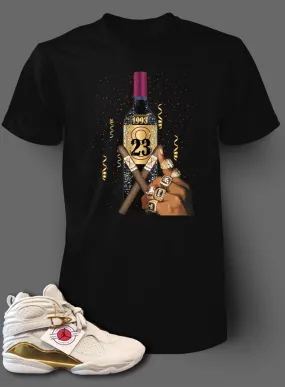 Graphic T Shirt To Match Retro Air Jordan 8 Championship Shoe