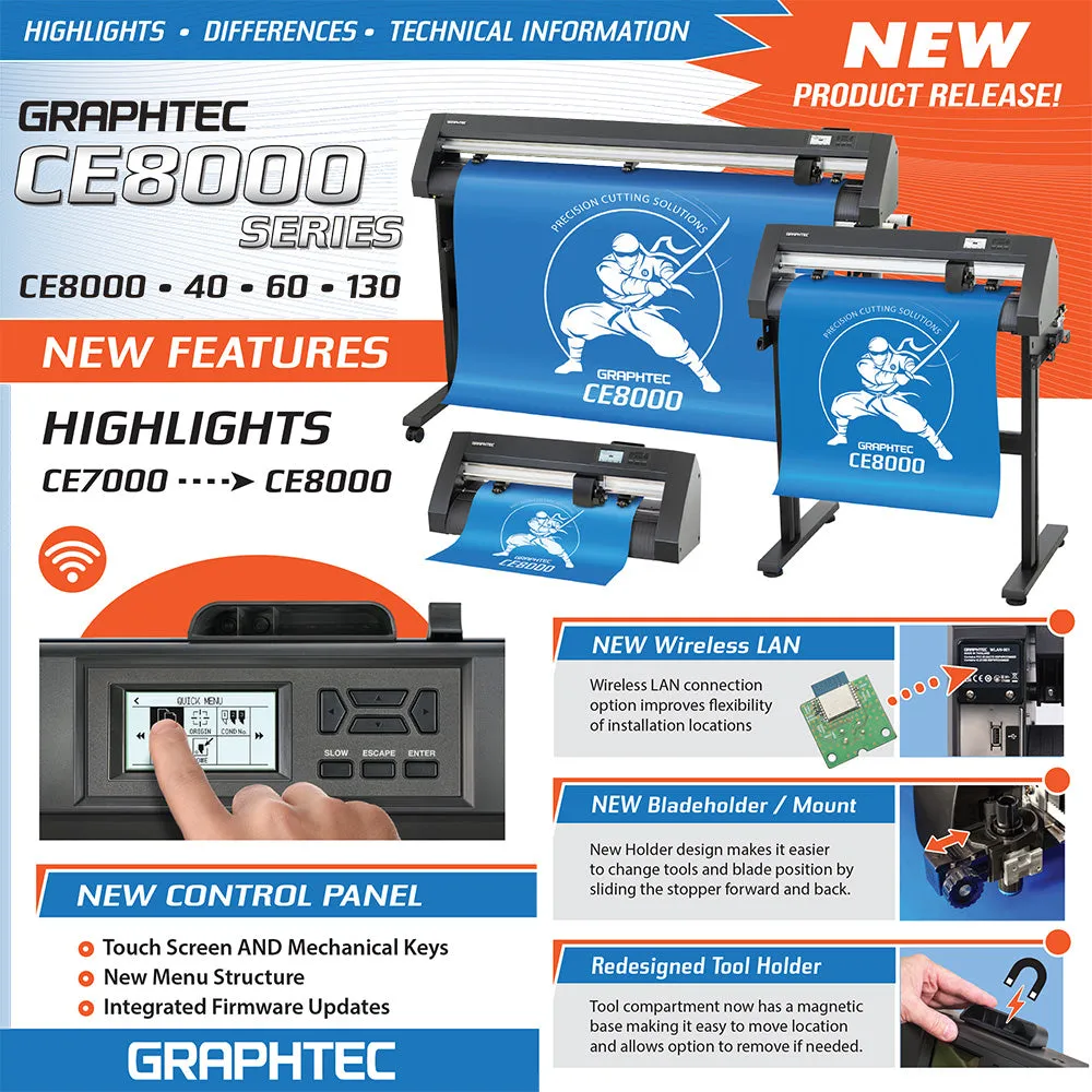 Graphtec 15" CE8000-40 Vinyl Cutter