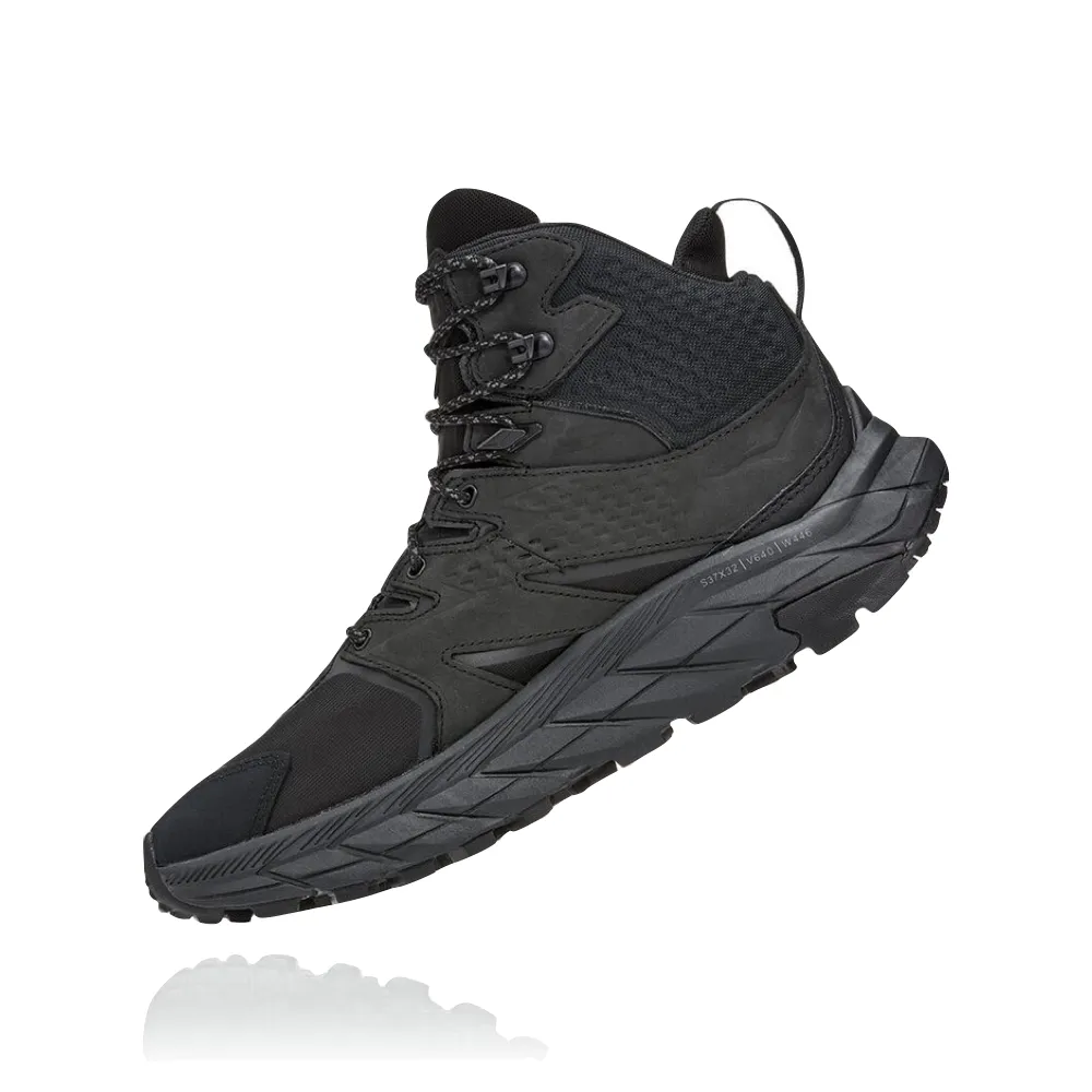 Hoka Men's Anacapa Mid GTX Waterproof Leather Hiker (Black)