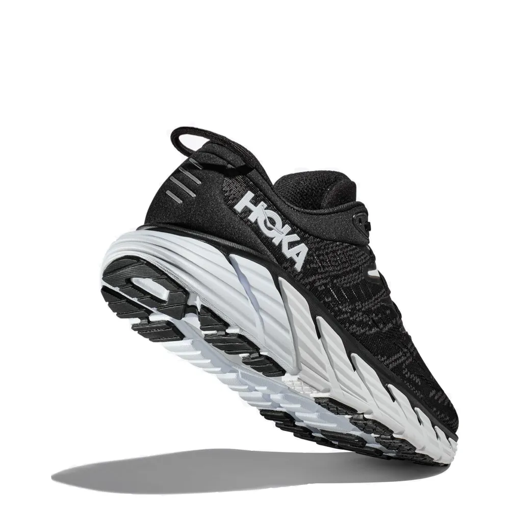 Hoka Women's Gaviota 4 Sneaker (Black/White)