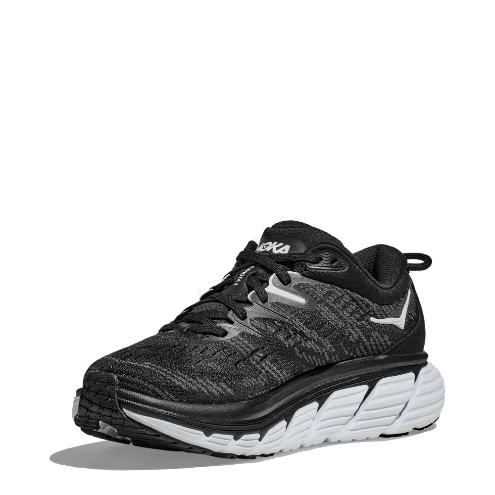 Hoka Women's Gaviota 4 Sneaker (Black/White)