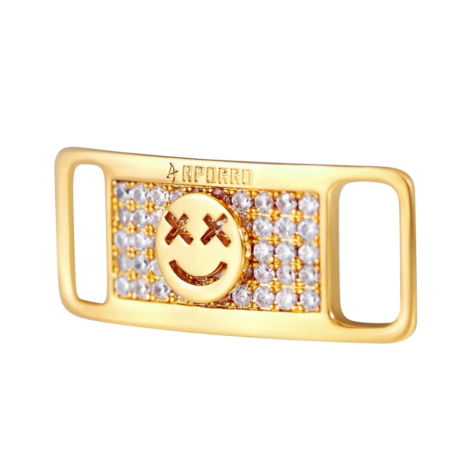 Iced Out Smiley Face Lace Lock