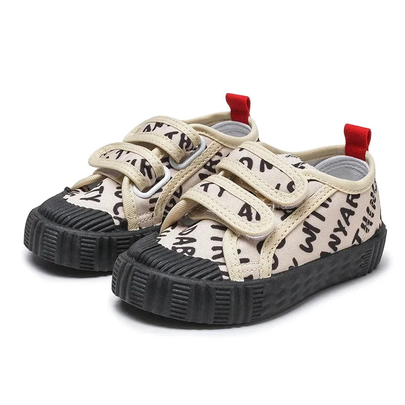 Kids Canvas Shoes Boys and Girls Low Top Slip On Sneakers Children Casual Shoes