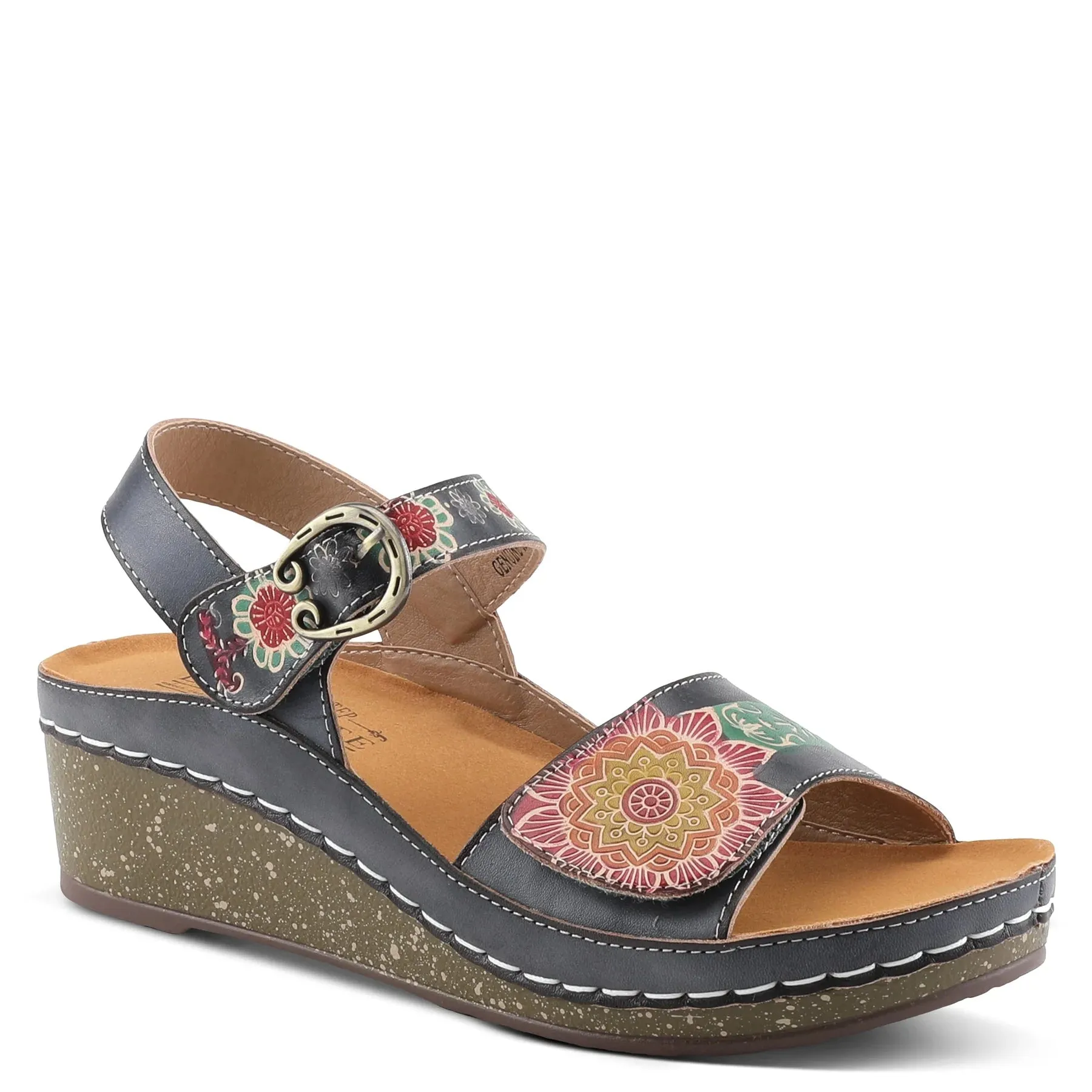 L'Artiste by Spring Step Roshni Sandals - Blue Multi