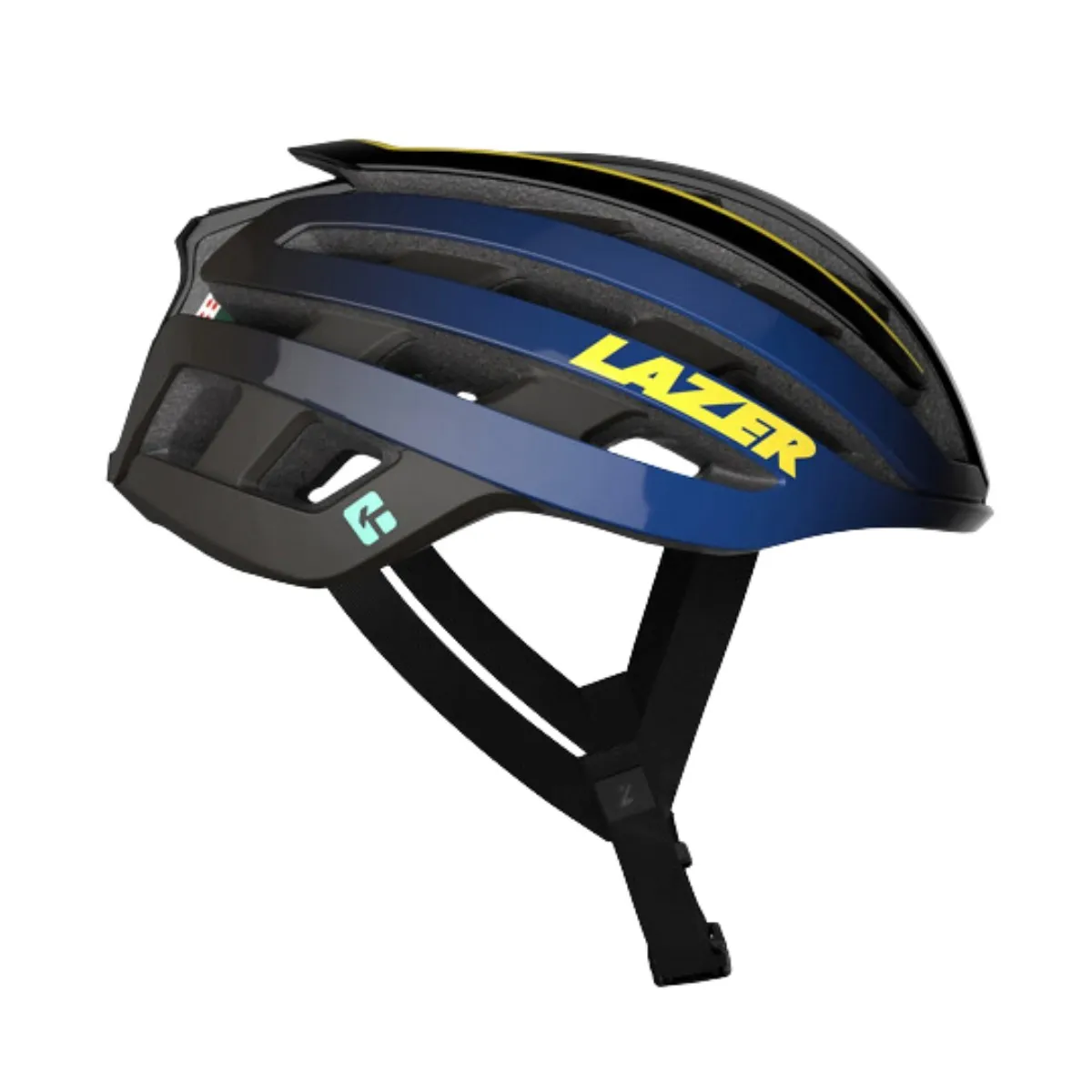 Lazer Z1 KinetiCore   Aeroshell Helmet Blue Yellow