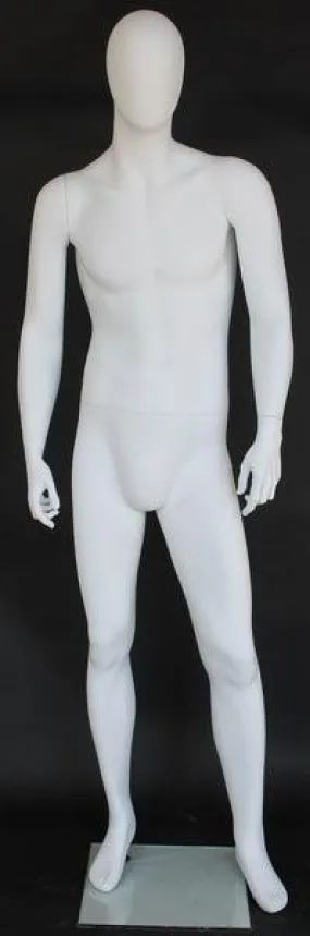 Male Egghead Mannequin MM-SFM41E-WT