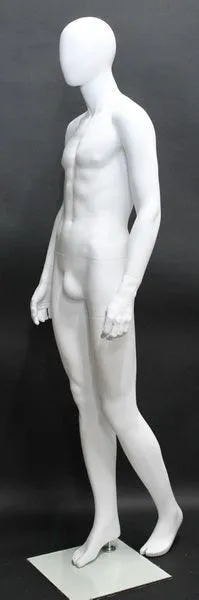 Male Egghead Mannequin MM-SFM43E-WT