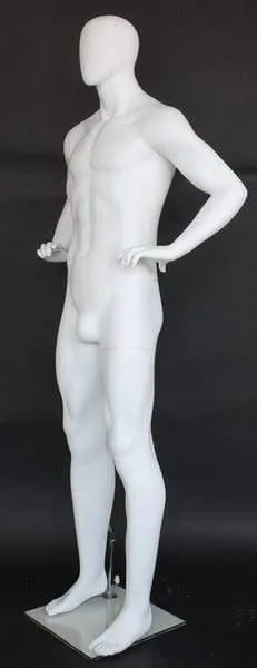 Male Egghead Mannequin MM-SFM62E-WT