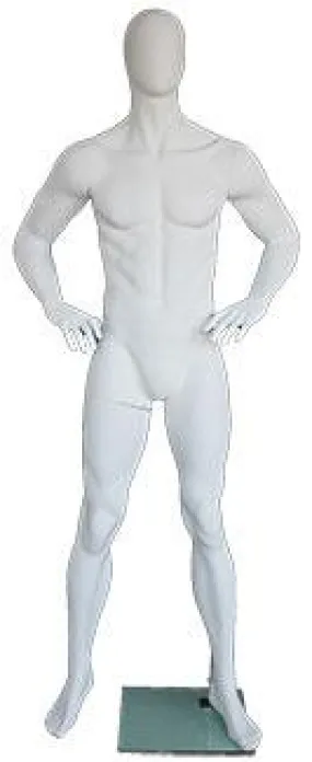 Male Egghead Mannequin MM-SFM62E-WT