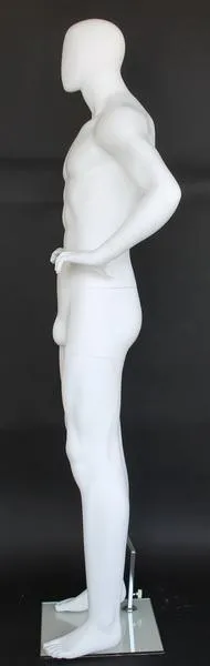 Male Egghead Mannequin MM-SFM62E-WT