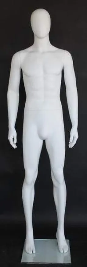 Male Egghead Mannequin MM-SFM63E-WT