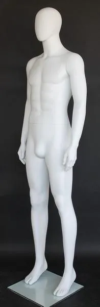 Male Egghead Mannequin MM-SFM63E-WT