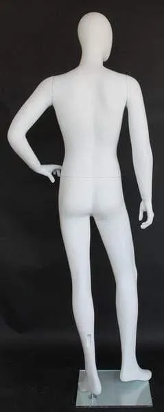 Male Egghead Mannequin MM-SFM64E-WT