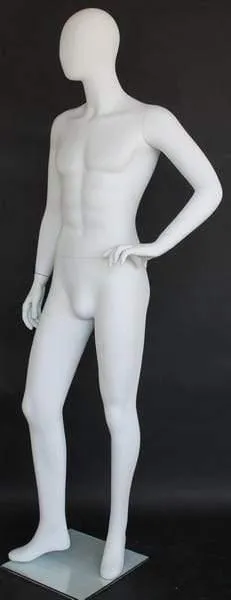 Male Egghead Mannequin MM-SFM64E-WT