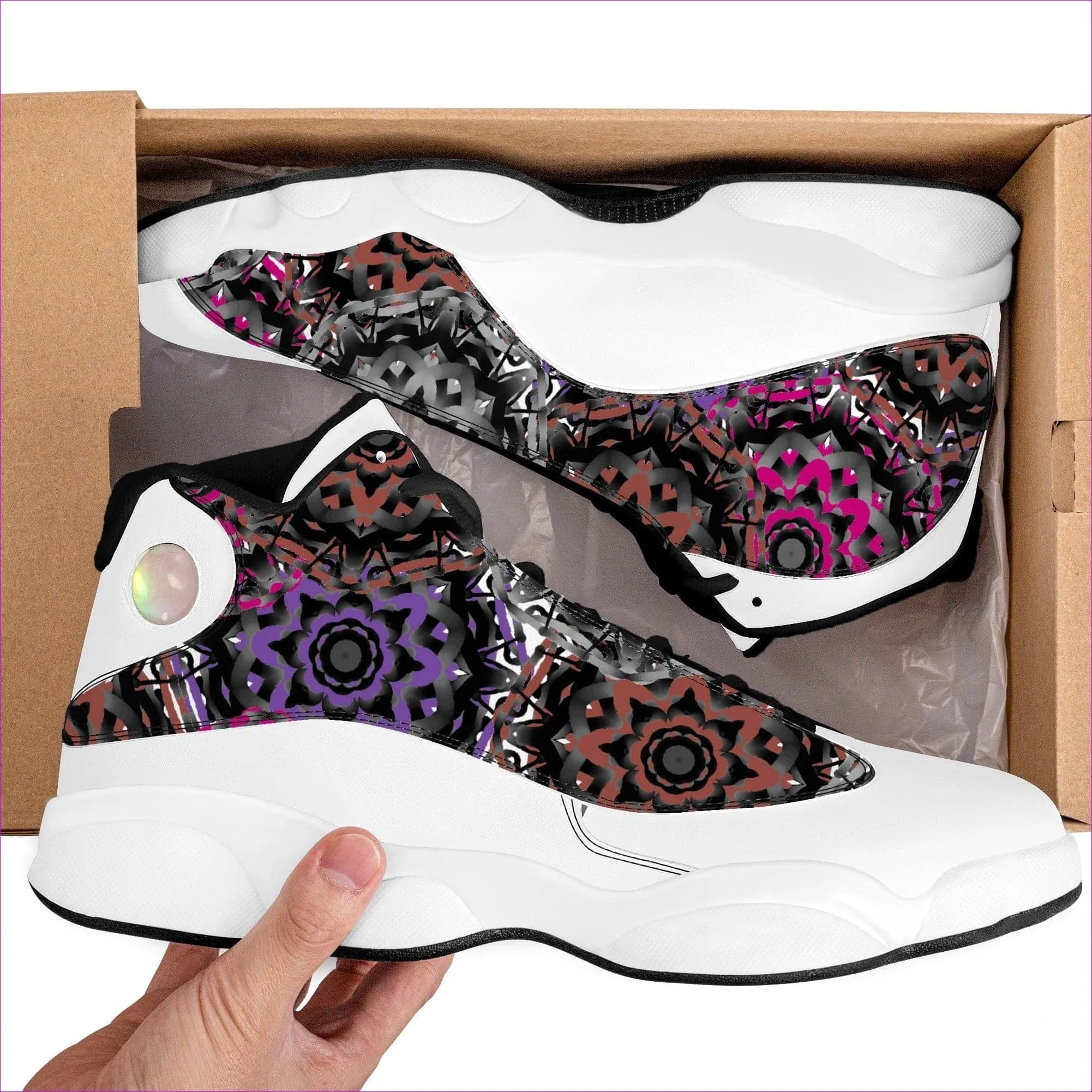 Mandala Graffiti Basketball Shoes