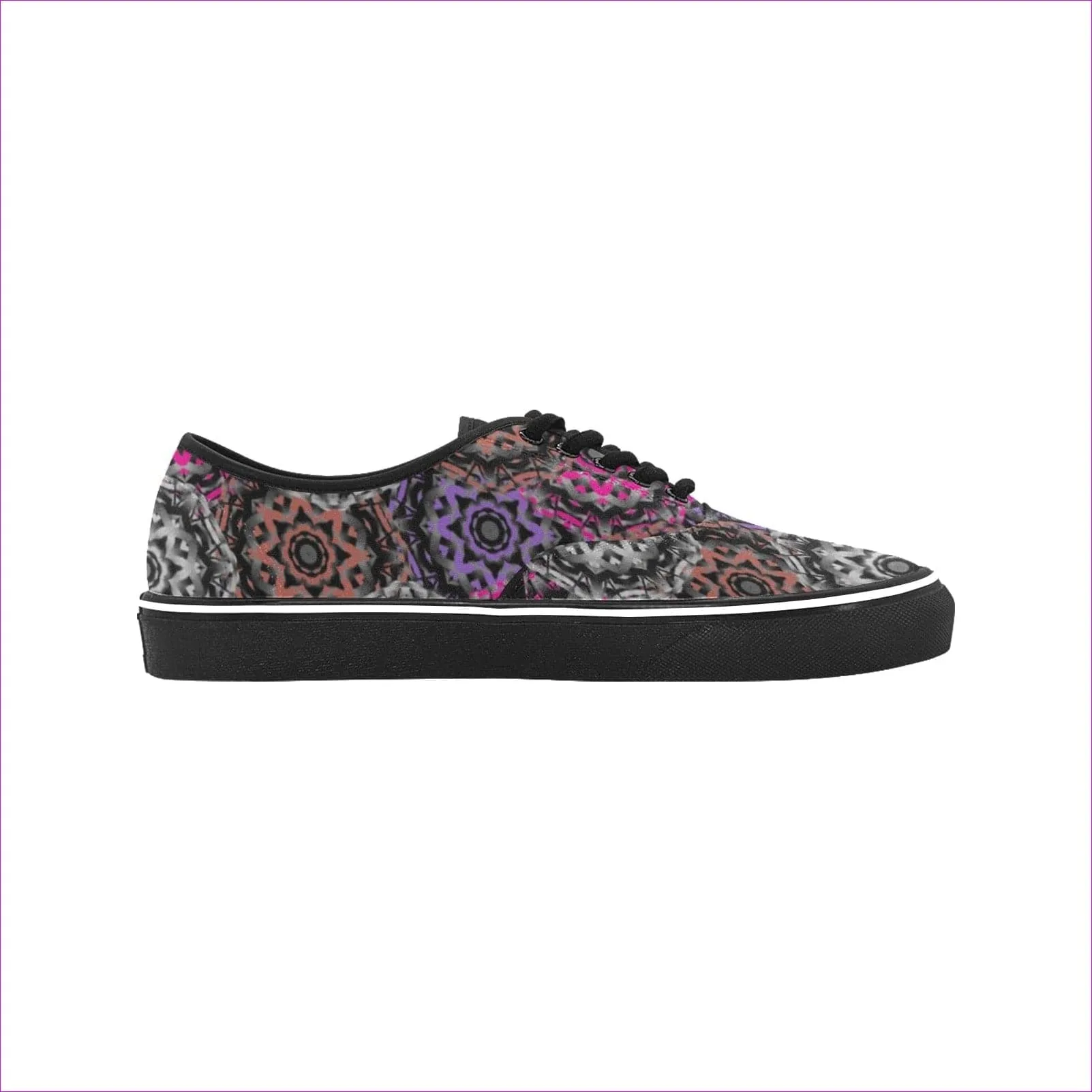 Mandala Graffiti Womens Classic Canvas Low Top Shoe