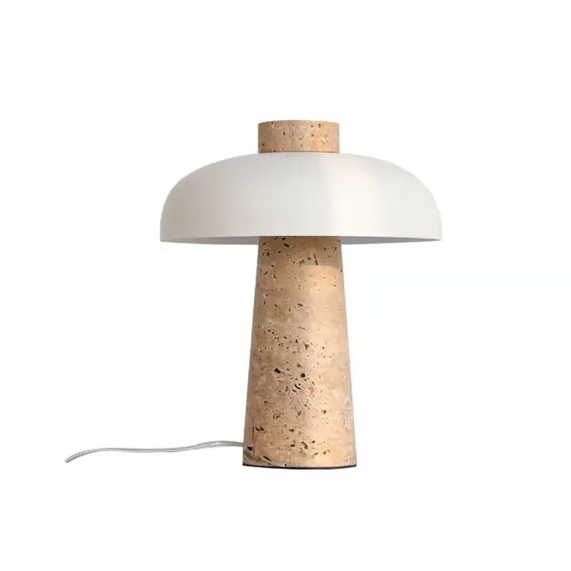 Mushroom Stone Base Table Lamp