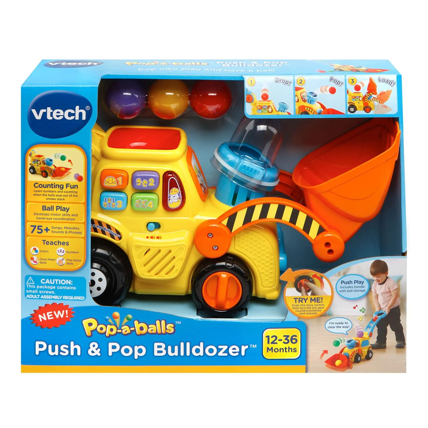 My First Push & Pop Bulldozer