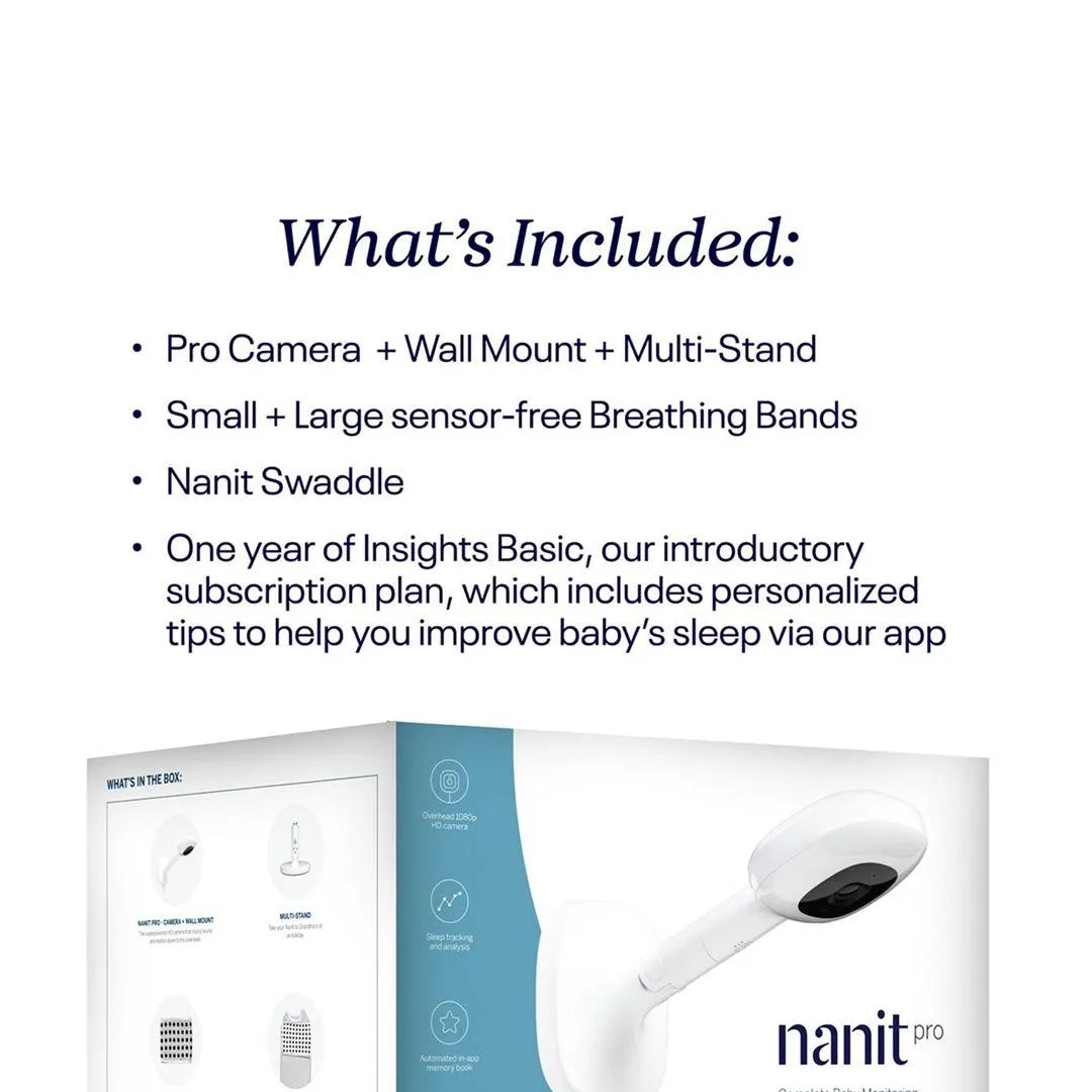 Nanit Pro Complete Monitor System With Breathing Motion - White