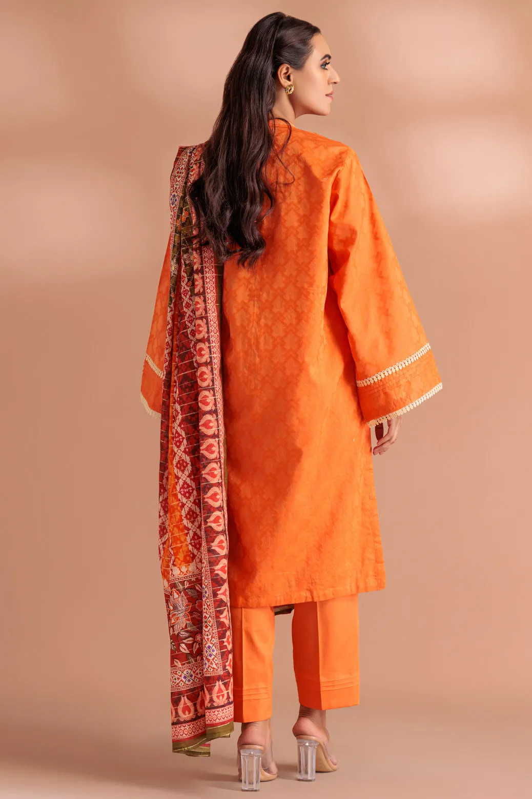 ORANGE-DYED BROSHIA-3 PIECE (SS6243P03) BIN 17 R22