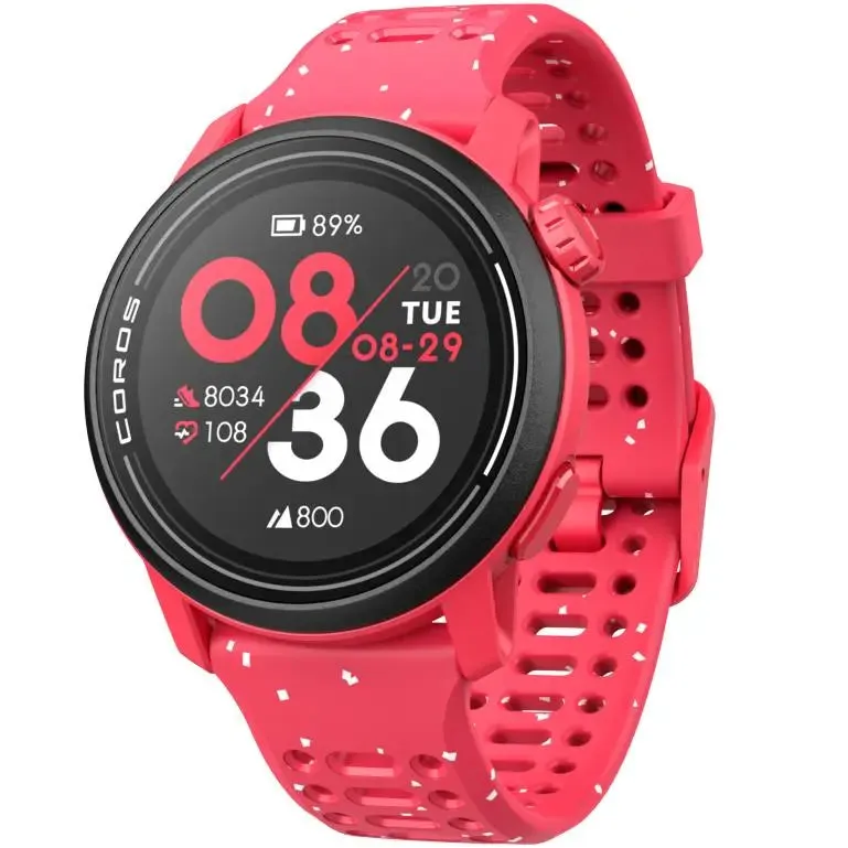 PACE 3 GPS Sport Watch - Silicone Band - Red