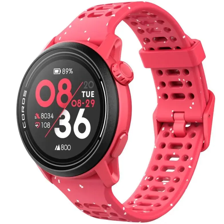 PACE 3 GPS Sport Watch - Silicone Band - Red