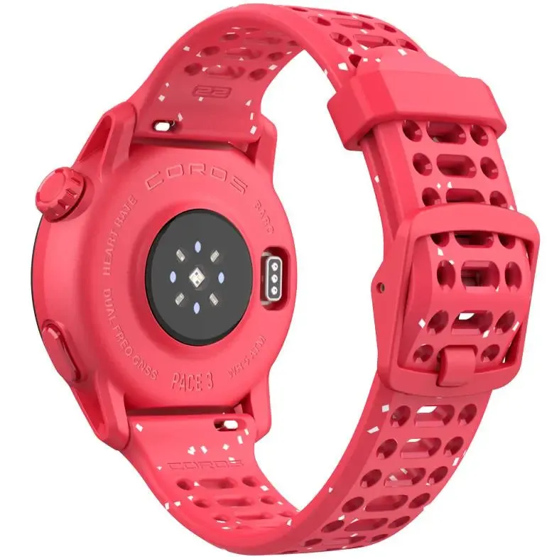 PACE 3 GPS Sport Watch - Silicone Band - Red