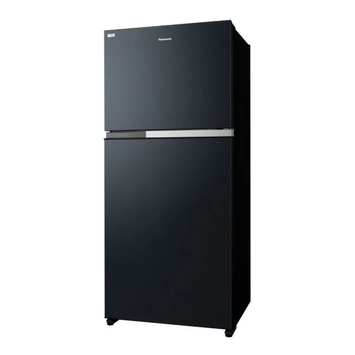 Panasonic NR-TZ601BPKM Fridge 2 Doors G601L Inverter Top Freezer Glossy Look Black