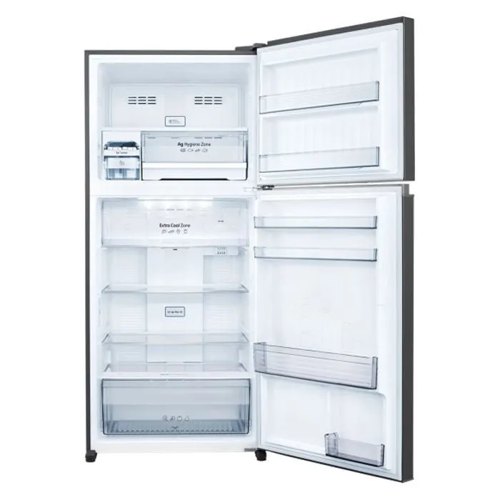 Panasonic NR-TZ601BPKM Fridge 2 Doors G601L Inverter Top Freezer Glossy Look Black