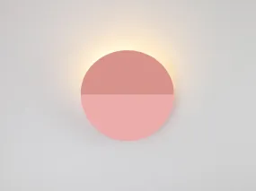 Pink diffuser wall light