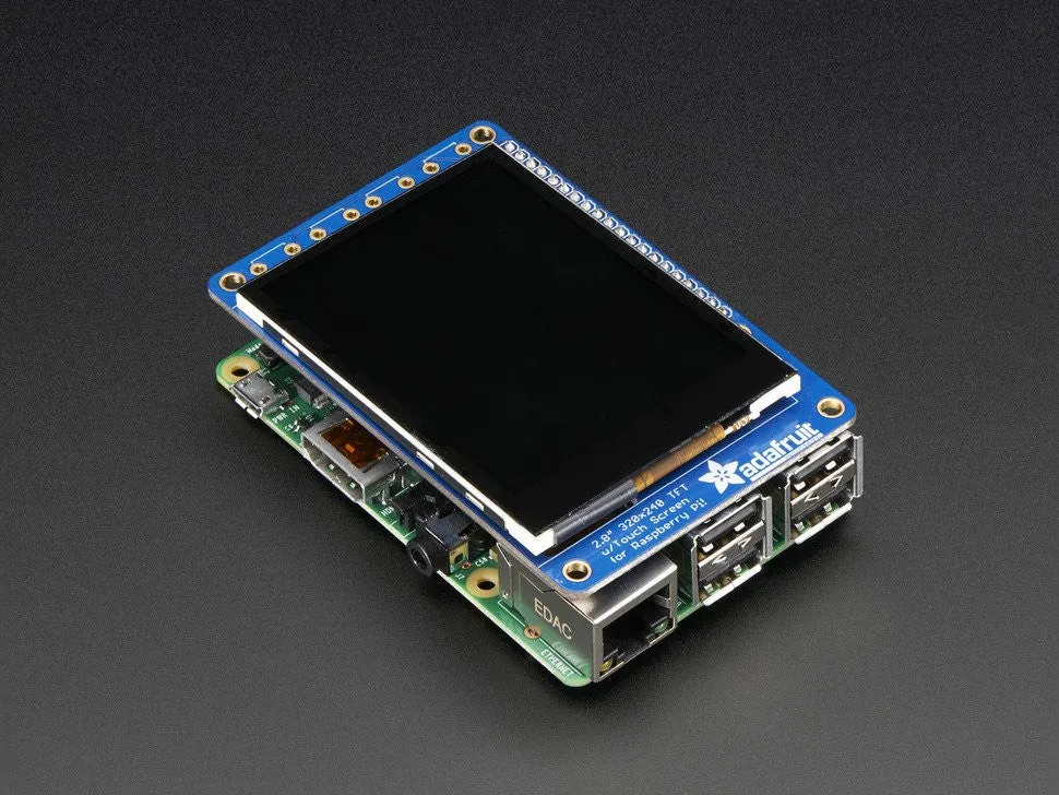 PiTFT Plus 320x240 2.8" TFT   Capacitive Touchscreen Mini Kit -Pi 3, Pi 2 and Model A  / B 